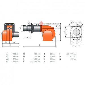 Комбинированная горелка Baltur TBML 150 P