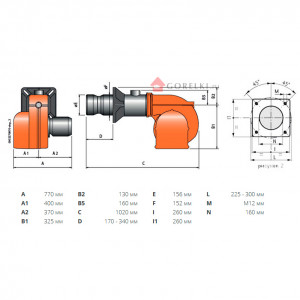 Комбинированная горелка Baltur TBML 50 MC