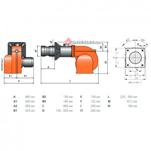 Комбинированная горелка Baltur TBML 60 P