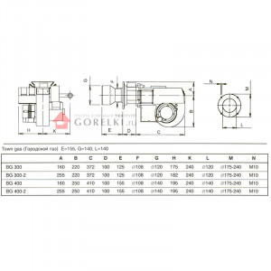 Газовая горелка Bentone BG 300-2 R