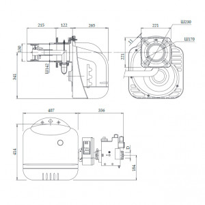 Газовая горелка Ferroli SUN M30