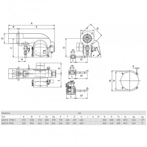 Комбинированная горелка Hansa HGOZ/S 3700.1 E