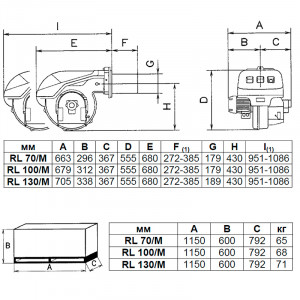 Дизельная горелка Riello RL 70/M TC