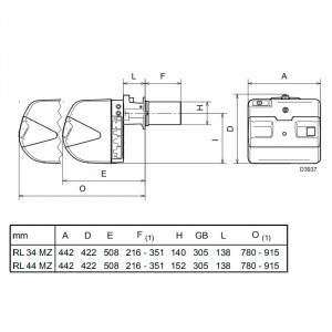 Дизельная горелка Riello RL 34 MZ t.c.