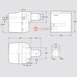 Газовая горелка Weishaupt WG20 N/1-C Z-LN